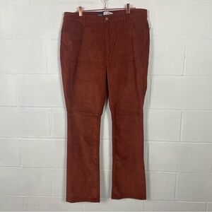 Old Navy Corduroy Jeans Extra High‎ Rise Kicker Boot Cut Rust Color Cowgirl 16